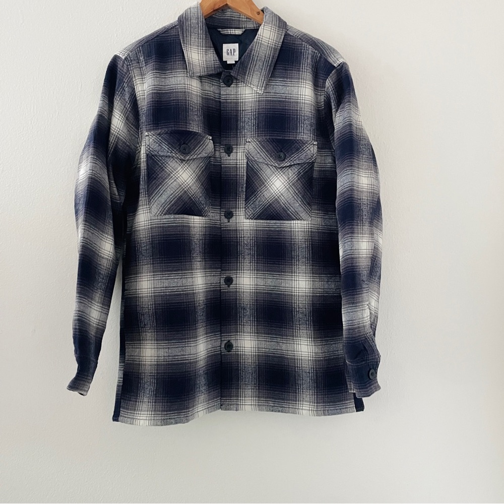 NWT Gap Relaxed Flannel Shirt Jacket
